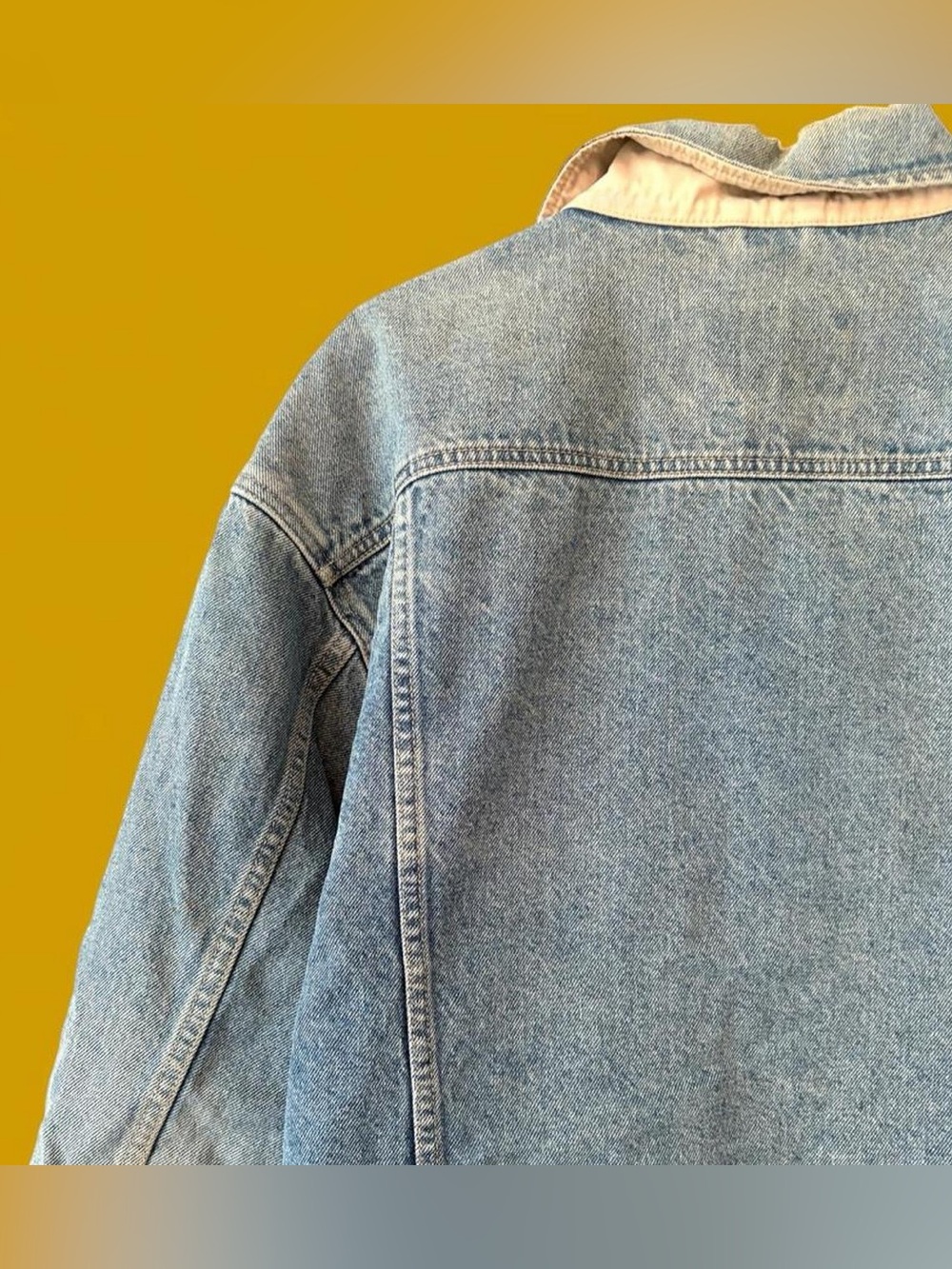 1990s Eddie Bauer Men’s Denim Chore Jacket View 4